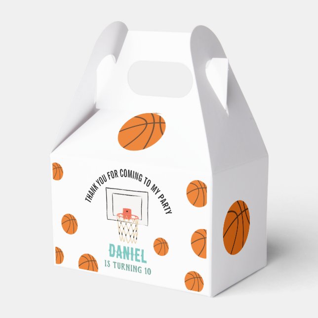 Basketball Geburtstag Geschenkschachtel (Vorderseite)