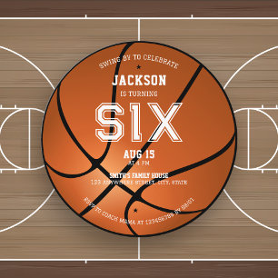 Basketball Geburtstag jeder Altersrunde Einladung