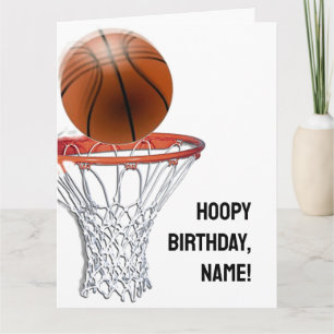Basketball Geburtstag Karte