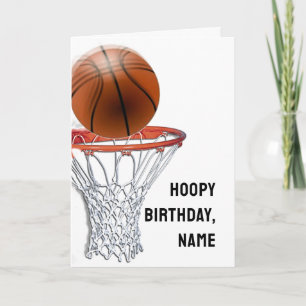 Basketball-Geburtstag Karte