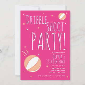 Basketball Geburtstag Personalisierte Party Einlad Einladung