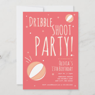 Basketball Geburtstag Personalisiertes Party Einladung