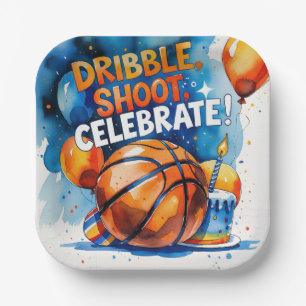 Basketball Geburtstag Thema Pappteller