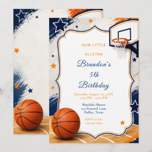 Basketball-Geburtstagsfeier Einladung