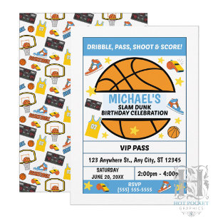 Basketball-Geburtstagsfeier-Einladung Einladung