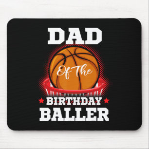 Basketball-Geburtstagsjunge Vater Baller b-Tag Pa Mousepad
