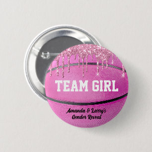 Basketball-Geschlecht-Enthüllungs-Team-Mädchen-Kno Button