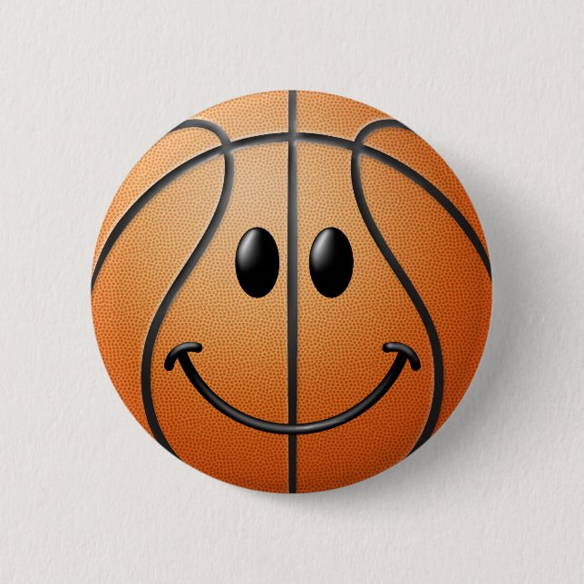 Basketball-Gesicht Button (Vorderseite)