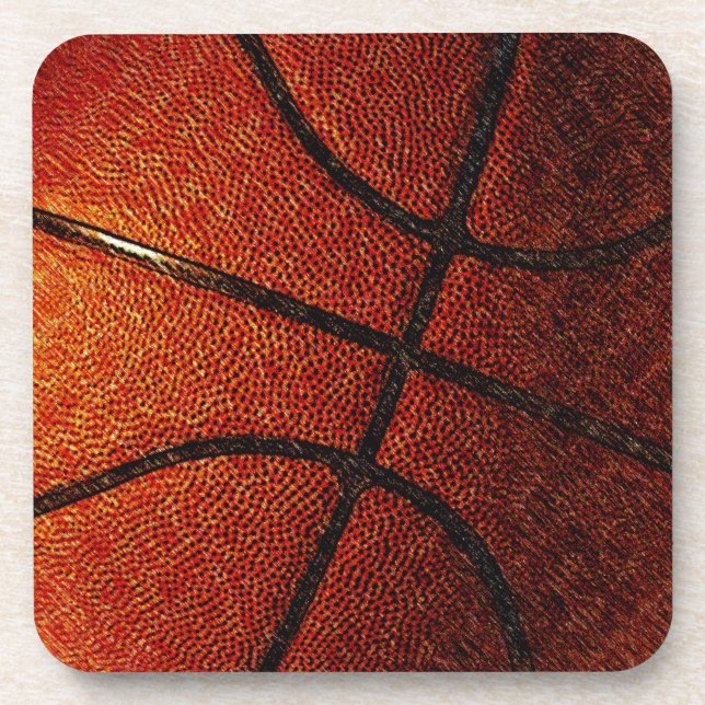 Basketball Getränkeuntersetzer (Vorderseite)