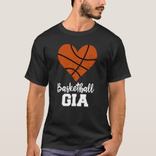 Basketball Gia Basketball Herz Grandma Gia T-Shirt
