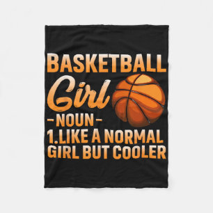 Basketball Girl Definition Ball Ball Frauen Sport Fleecedecke