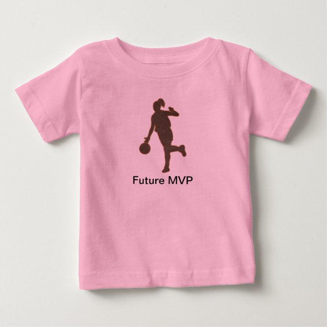 Basketball Girl Future MVP Romper Baby T-shirt (Vorderseite)