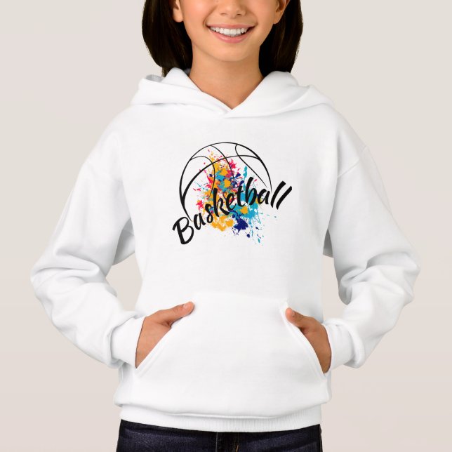 Basketball-Girl Hoodie (Vorderseite)