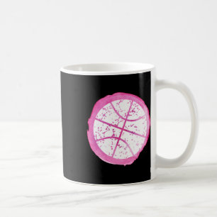 Basketball Girl Pink Wasserfarbe Kaffeetasse