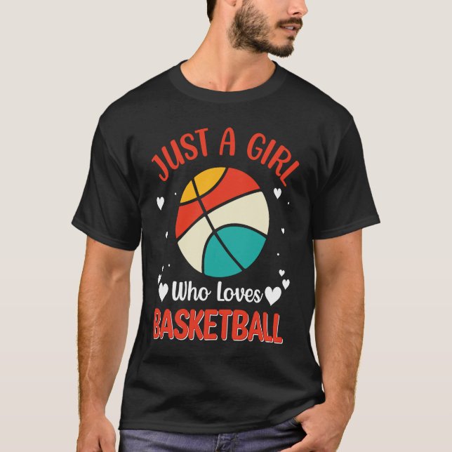 Basketball girl Player Basketballer Sports women f T-Shirt (Vorderseite)