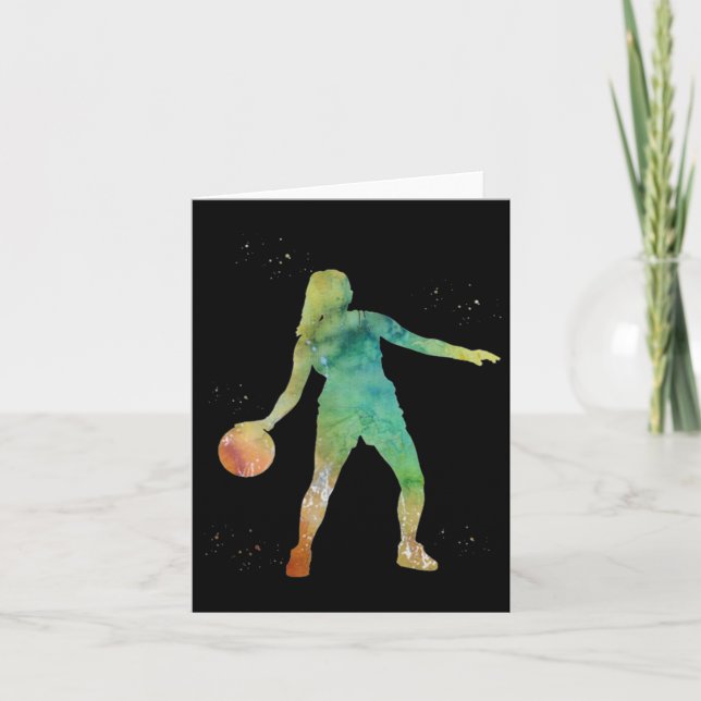 Basketball Girl Playing Karte (Vorderseite)