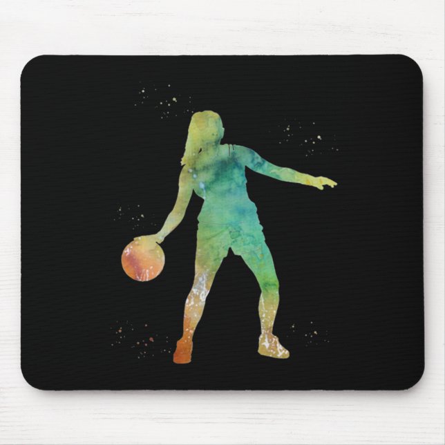 Basketball Girl Playing Mousepad (Vorne)
