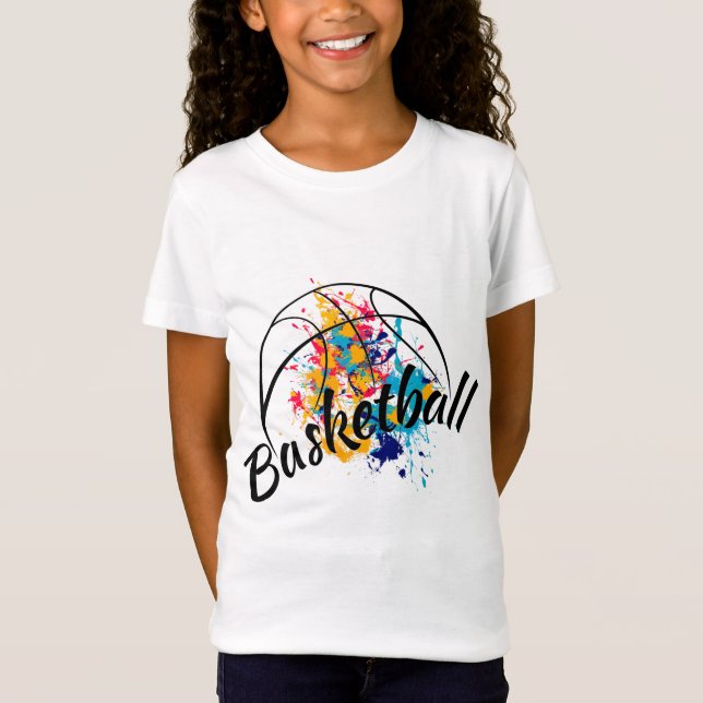 Basketball-Girl T-Shirt (Vorderseite)