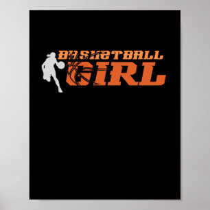 Basketball Girl Usa Poster