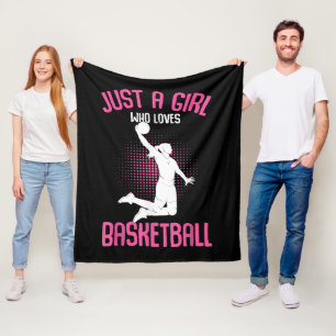 Basketball Girl Women Fleecedecke