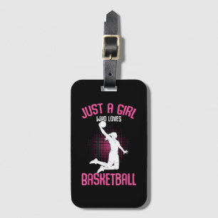 Basketball Girl Women Gepäckanhänger