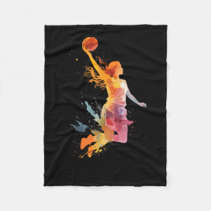 Basketball Girl Women Girl Fleecedecke