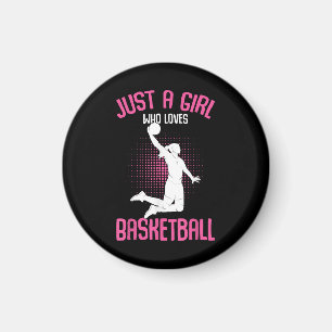 Basketball Girl Women Magnet