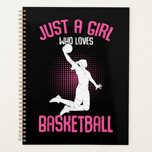 Basketball Girl Women Planer (Vorderseite)