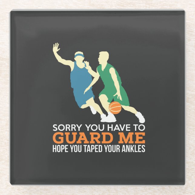 Basketball Glasuntersetzer (Vorderseite)