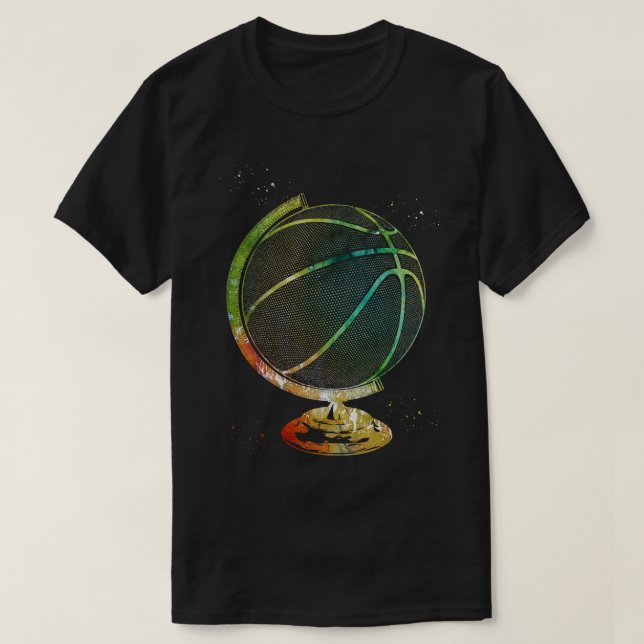Basketball Globe 2 T-Shirt (Design vorne)
