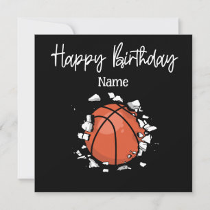 Basketball Glückwunsch Geburtstag zum Spieler Karte