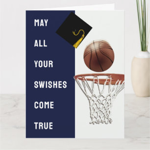 Basketball Glückwunschs Viel Glück Abschluss Card Karte