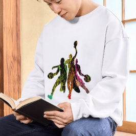 Basketball-Graffiti-Silhouette Hoodie