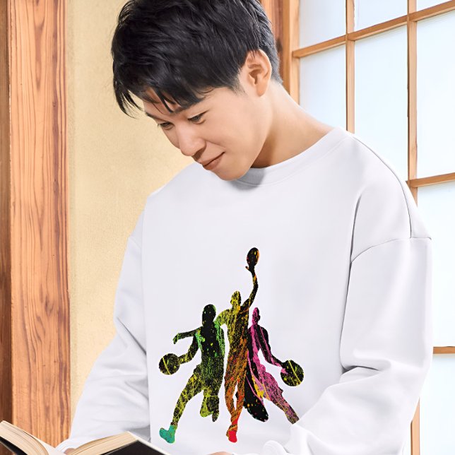 Basketball-Graffiti-Silhouette T-Shirt (Von Creator hochgeladen)