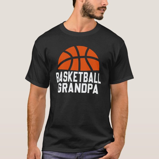 Basketball Grandpa For Men Family Matching Basketb T-Shirt (Vorderseite)