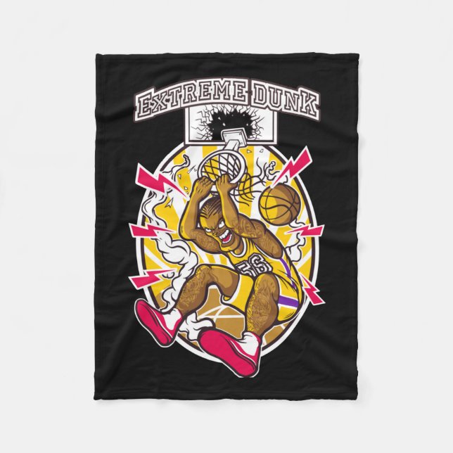 Basketball Graphic Fleecedecke (Vorderseite)