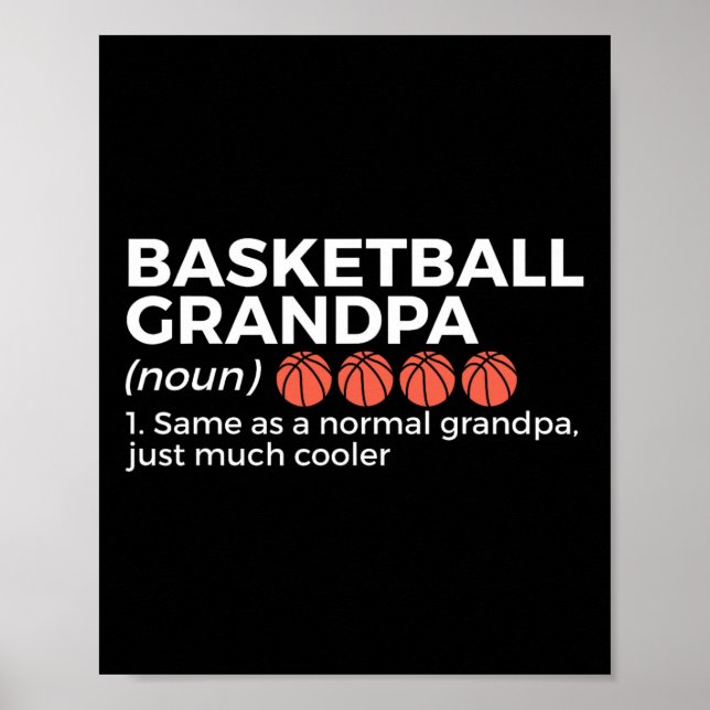 Basketball-Großmutter Definition Poster (Vorne)