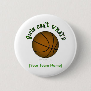 Basketball - Grün Button