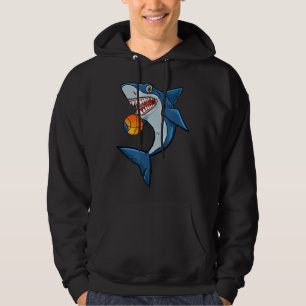 Basketball Haie Liebe Tierfreunde Funny Mens Wo Hoodie
