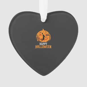 Basketball Halloween Dunk Kürbis Design_1 Ornament