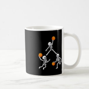 Basketball Halloween Skeleton Dunking Dribble Boys Kaffeetasse