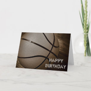 Basketball Happy Birthday Card Karte