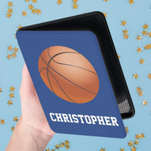 Basketball Hart Blaue Personalisierte Name