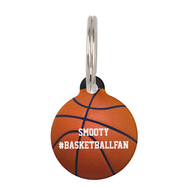 Basketball Haustiermarke (Vorderseite)
