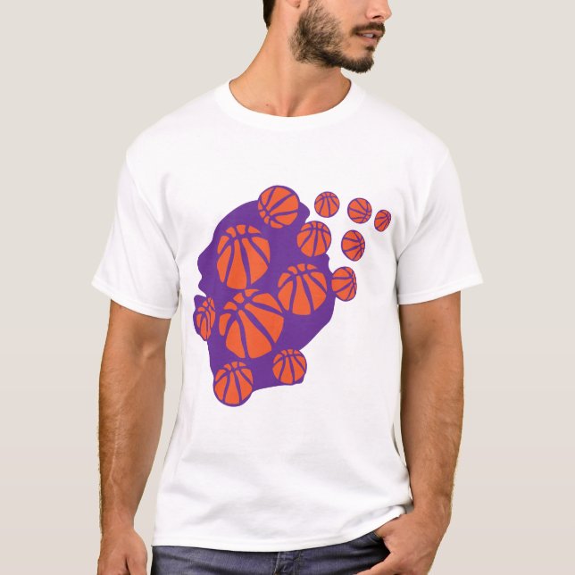 Basketball Head Gesicht 1 T-Shirt (Vorderseite)