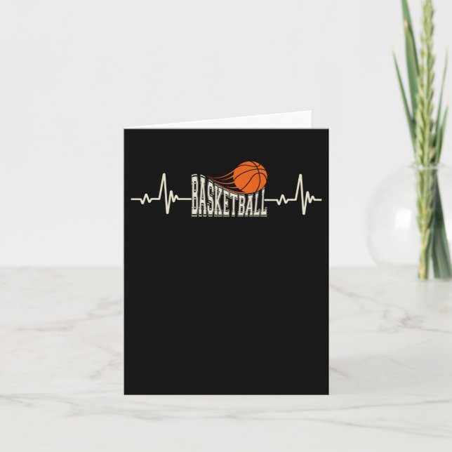 Basketball-Heartbeat 3 Karte (Vorderseite)