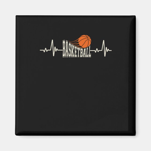 Basketball-Heartbeat 3 Magnet (Vorne)