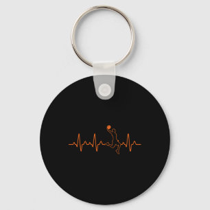 Basketball Heartbeat Ball Coach Geschenk für m Schlüsselanhänger
