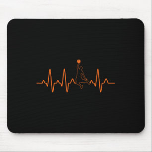 Basketball-Heartbeat-Ball-Geschenk für Männer und  Mousepad