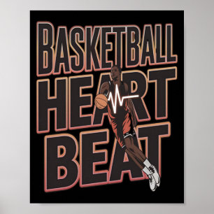 Basketball Heartbeat - Basketball Breaker - Gelass Poster